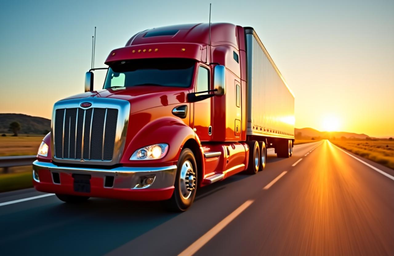 AAA Southern Forwarding, Inc. heavyweight freight truck on the move