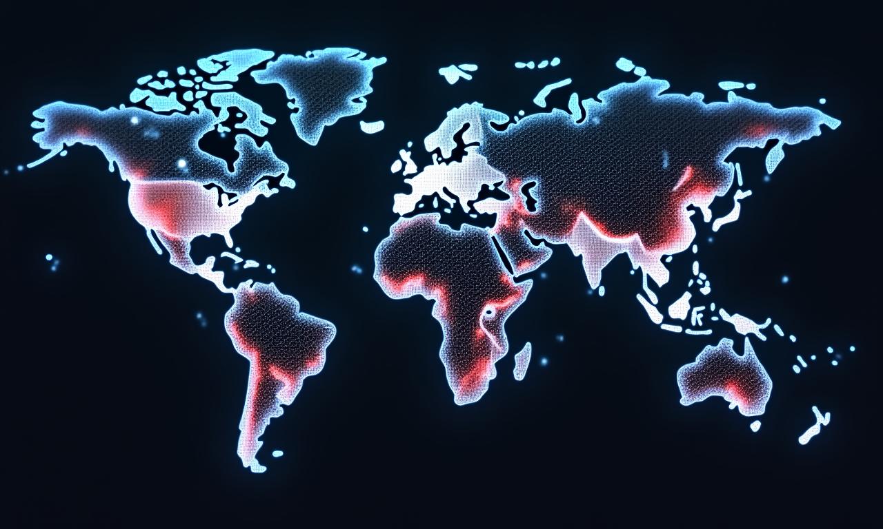 Global logistics network visualization